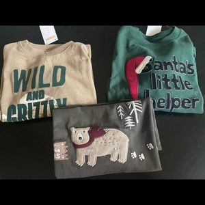 Boys New 4T long sleeved Gymboree shirts tops 3